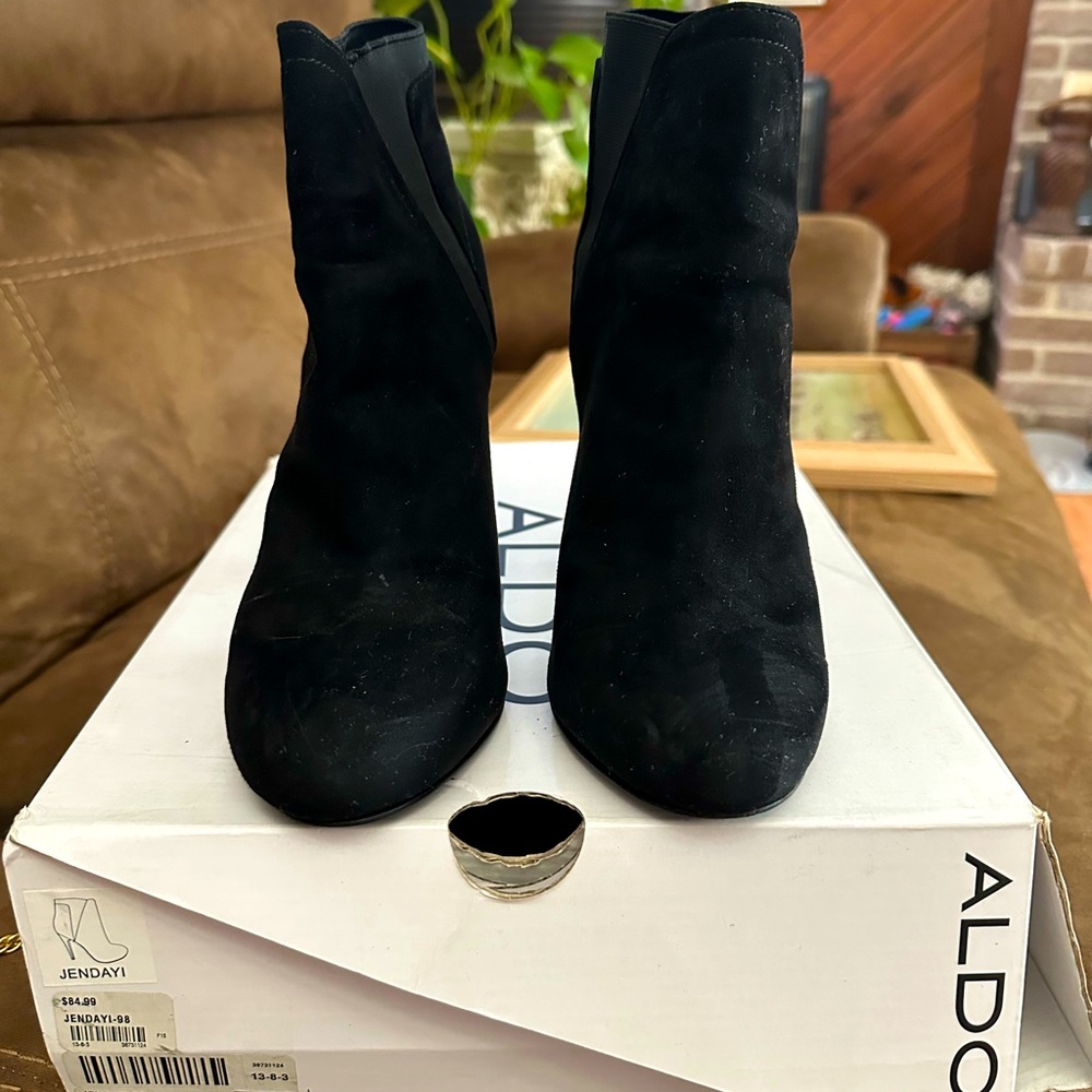 Aldo black booties.